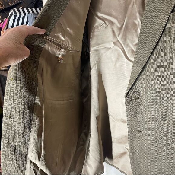 Lauren Ralph Lauren Brown Wool Two Button Blazer Size‎ 44 R - Picture 8 of 13